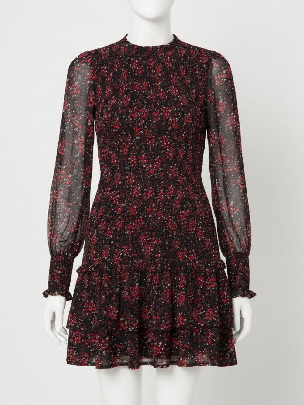 Dynamite Ditsy Floral Smocked Mini Dress | Size Medium | NWT